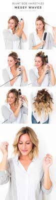 The puffy top is high, fastened at the back with hidden pins. 41 Lob Haircut Ideas For Women The Goddess Thick Hair Styles Hair Styles Blunt Bob Hairstyles