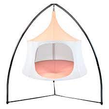 Hanging pods & portable tree houses for kids + adults. Treepod Byht9001 Portable Self Standing Tent Pod Hanging Lounger Cabana Stand Walmart Com Walmart Com