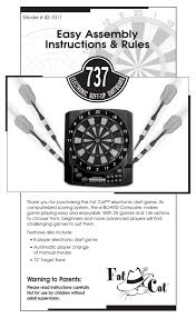 501 441 341 284 225 170 120 80 53 40. Fat Cat 42 1011 Easy Assembly Instructions Rules Pdf Download Manualslib