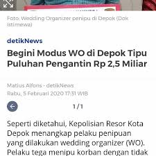 Puluhan calon pengantin menjadi korban kasus penipuan wedding organizer (wo) panda manda. Unique Organizer Home Facebook