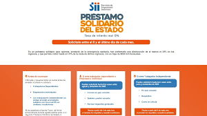 Este préstamo estatal solidario podrá solicitarse hasta 3 meses, continuos o discontinuos, durante un período de cinco meses con un monto mensual máximo de $650.000.el primer mes, sólo podrá solicitarse por el monto que exceda del aporte estatal directo de $500.000.; Prestamo Solidario Del Estado Hasta Que Dia Se Puede Postular