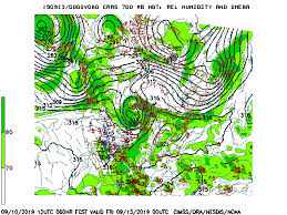 4 Panel Chart Of 300mb Wind Ht 850mb Temp Ht 700mb Rh