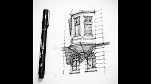 How to draw bay windows. Bay Window Sketch Shades And Shadow Youtube