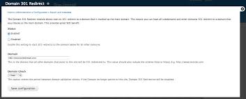 Domain 301 Redirect Drupal Org