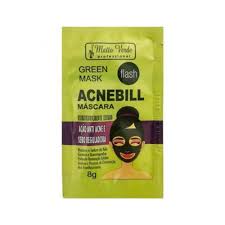 Mascara Matto Verde Green Mask Acnebill 8g Mundodocabeleireiro
