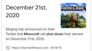 Will minecraft ever shut down? Petition Keep Minecraft From Shutting Down Change Org