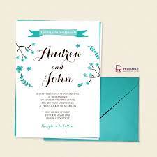 Floral Calligraphy Invitation Template Printable Invitation Kits Wedding Invitation Templates Garden Wedding Invitations Template Invitation Template