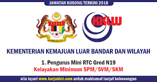 Tanggungjawab kementerian kemajuan luar bandar dan wilayah. Jawatan Kosong Kementerian Kemajuan Luar Bandar Dan Wilayah 53 Kekosongan Jawatan Di Semenanjung Malaysia Sabah Dan Sarawak