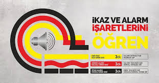 ikaz alarm isaretleri sivil savunma afad afet ve acil durum yonetimi baskanligi sinif isaretler egitim