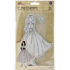 Prima Marketing Peyton Bloom Cling Stamp Mixed Media Coloring 980542