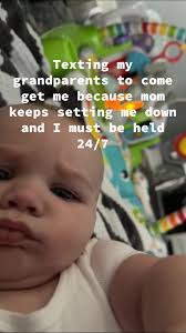 Texting Grandparents to Watch Kids