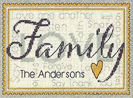 Use their pattern to completely your very own, personalized picnic blanket. Amazon Com Dimensions Personalized Family Name Counted Cross Stitch Kit 7 X 5