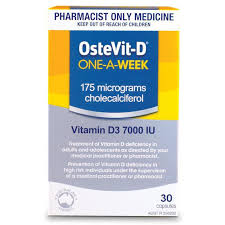 The body needs vitamin d to absorb calcium.vitamin d also plays a role in bone growth, bone healing, and immune system function. Buy Ostevit D Vitamin D3 7000iu 1 A Week 30 Capsules Online At Chemist Warehouse