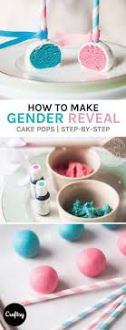 Craftsy Com Express Your Creativity Gender Reveal Cake Pops Gender Reveal Cake Baby Reveal Cupcakes