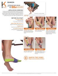 Printable Taping Instructions Bunion Foot Remedies Kinesiology Taping
