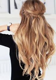Wavy Hair With Crown Braid Hairstyles For Straight Hair Beautyhairstyles Braidedhairstyles Straight Hairstyles Braided Hairstyles Long Hair Styles