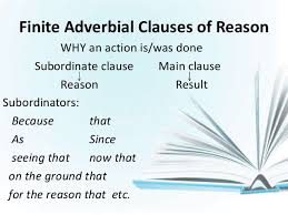 Maybe you would like to learn more about one of these? Adverbial Clauses Of Reason And Purpose