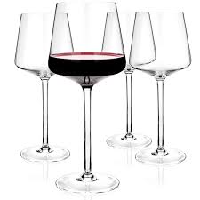 Show your logo, name or message in front of everyone with custom printed wine glasses. Luxbe Crystal Wine Glasses Set Of 4 600ml Tall Handcrafted Red Or White Wine Glass Lead Free Crystal Glass Professional Wine Tasting Burgundy Pinot Noir Bordeaux