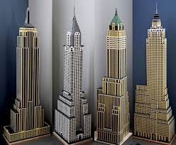 Lego Models Of Nyc Skyscrapers From The Art Deco Era Misc Architecture Art Deco Architecture Skyscraper