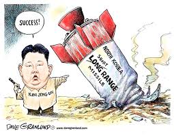 One of the few survivors after the bomb from the north. North Korea Missile Dud Kim Jong Un Editorial Cartoons