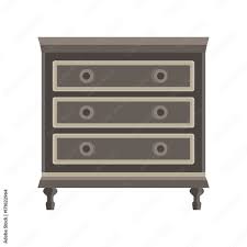 Drawer dresser vector room wardrobe cartoon isolated flat icon design  cupboard decor dress furniture home Stock Vector | Adobe Stock