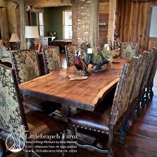 All of our tables are customized and made to order and it will be our pleasure to tailor make a solid acacia wood large slab table for you similar to this piece. Rustic Dining Table Live Edge Dining Table