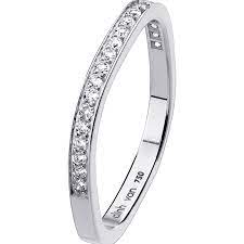 Alliance Carree 2mm Or Blanc Et Diamants Dinh Van Aderecos