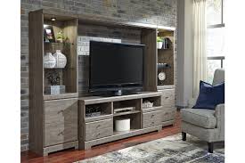 Parlau 4 Piece Entertainment Center Ashley Furniture Homestore Ashley Furniture Apartment Living Home