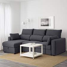W schowku pod sekcją narożną możesz przechowywać np. Eskilstuna 3er Sofa Mit Recamiere Hillared Anthrazit Ikea Deutschland