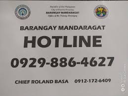 Barangay Hotline Number Pakisave Po Barangay Mandaragat Facebook