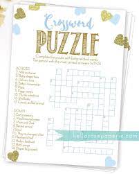 Fast and easy hosting solutions for your next baby shower. Baby Shower Crossword Puzzle Game Blue And Gold Printable Etsy Boy Baby Shower Games Baby Shower Baby Boy Shower