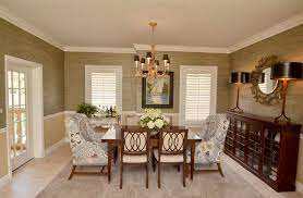 This set of 2 stately, ceramic buffet lamps, were totally rewired and converted to be cordless, with our. Startling Lamp Shades For Buffet Lamps Decorating Ideas Gallery In Dining Room Transitional Desi Dining Room Design Dining Room Buffet Transitional Dining Room