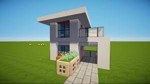 Wie man mit relativ einfach erhaltbaren materialen einen unglaublich coolen stil verwirklicht! Minecraft Kleines Modernes Haus Bauen Tutorial Haus 137 Youtube