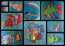 Ocean Animals Art Lesson Ocean Art Projects Elementary Art Projects Art Classroom