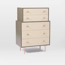 Charming alphabet letters add texture and whimsy to a classic white dresser. Greta Two Toned 5 Drawer Dresser