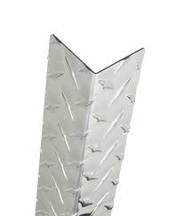Available thickness range from 1/8 to 3/8, width of 48, and length range from 96 to 120. 96in X 3in 063 Aluminum Diamond Plate Corner Guard