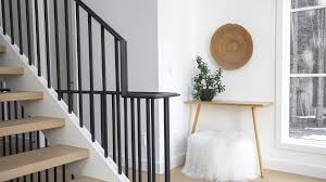 Stair systems | white staircase with black wrought iron balusters | bayer built . Stair Railing And Guard Building Code Guidelines