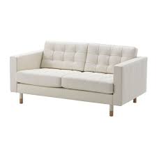 Frische Einrichtungsideen Und Erschwingliche Mobel White Leather Couch Ikea Loveseat Landskrona Sofa