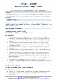 associate business analyst resume