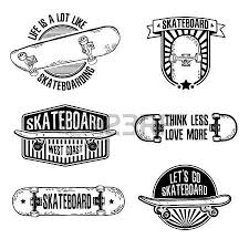 Black And White Vector Sticker Set Of Vintage Black And White Logos Badges Badges Labels Skateboard Logo Skateboard Tattoo Skate Tattoo
