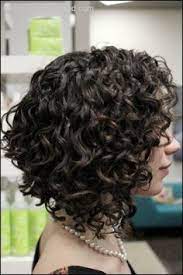 Shoulder Length Curly Bob Slanted Back Haircuts For Curly Hair Curly Hair Styles Naturally Curly Hair Styles