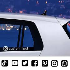 But sometimes it just isn't enough with what instagram provides. Personalized Custom Username Facebook Youtube Snapchat Instagram Pinterest Decals Car Window Moto Bumper Vinyl Sticker Buy At The Price Of 3 02 In Aliexpress Com Imall Com