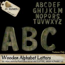 Colorful watercolor aquarelle font type handwritten hand drawn doodle abc alphabet letters. Second Life Marketplace Zk Wooden Alphabet Letters Textures Painted Wood With Green Blue Flowers For Clutter Mesh Alphabet 02