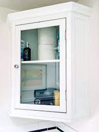 Complementing a variety of design schemes, this versatile unit features a dove gray finish that produces a casual yet elegant look. How To Install A Small Bathroom Corner Cabinet The Handyman S Daughter