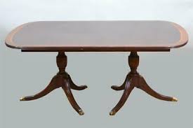 2207a double pedestal dining table. Post 1950 Henkel Harris Vatican