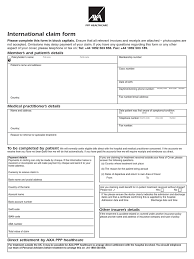 Axa Ppp Health Insurance Claim Form