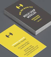 Neon yellow fitness business card. Browse Business Card Design Templates Personal Cards Design Business Card Template Design Personal Trainer Business Card