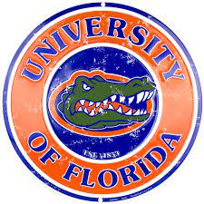 Florida Gators Circle Sign Florida Gators Logo Florida Gators Florida Gators Football