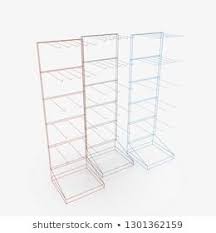 Empty Store Shelves Retail Shelf Rack Showcase Display Mockup Template Ready For Design 3d Rendering Shutterstock Mockup Template Cartoon Wallpaper