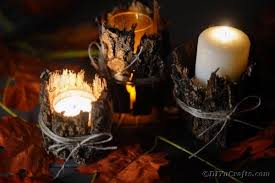 These candle holder can be customized too. Gorgeous Rustic Tree Bark Lantern Decoration Diy Crafts